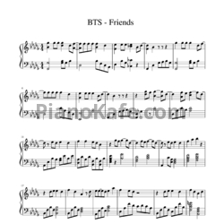 Ноты BTS - Friends