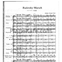 Ноты Иоганн Штраус - Марш Радецкого (Партитура, Op. 228) - предпросмотр
