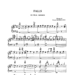 Ноты Ennio Morricone - Falls - предпросмотр