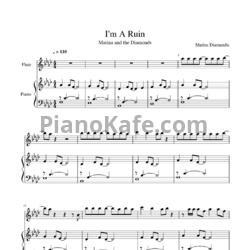 Ноты Marina And The Diamonds - I'm a ruin - предпросмотр