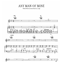 Ноты Shania Twain - Any man of mine - предпросмотр