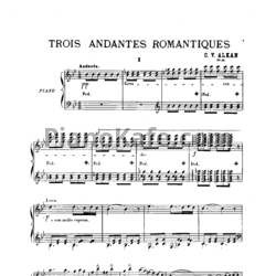 Ноты Шарль Алькан - Три романтических анданте (Op. 13) - предпросмотр
