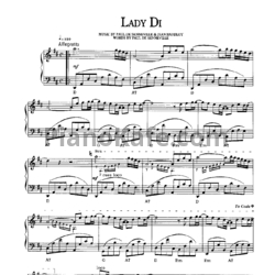 Ноты Paul de Senneville - Lady "Di" - предпросмотр