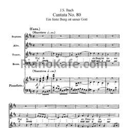 Ноты И. Бах - Кантата №80 "Ein feste burg ist unser gott" (BWV 80) - предпросмотр