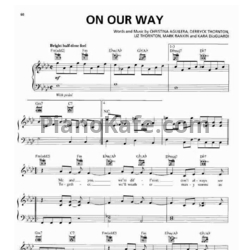 Ноты Christina Aguilera - On our way - предпросмотр