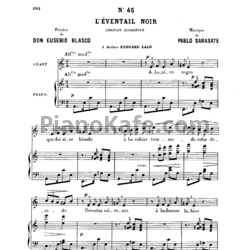 Ноты Пабло де Сарасате - L'éventail noir (№45) - предпросмотр