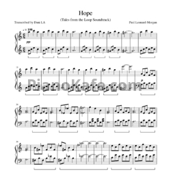 Ноты Philip Glass & Paul Leonard-Morgan - Hope