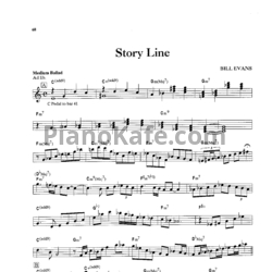 Ноты Bill Evans - Story line - предпросмотр