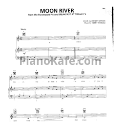 Ноты Henry Mancini - Moon river (Версия 4) - предпросмотр