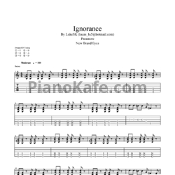 Ноты Paramore - Ignorance - предпросмотр