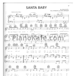 Ноты Madonna - Santa baby - предпросмотр