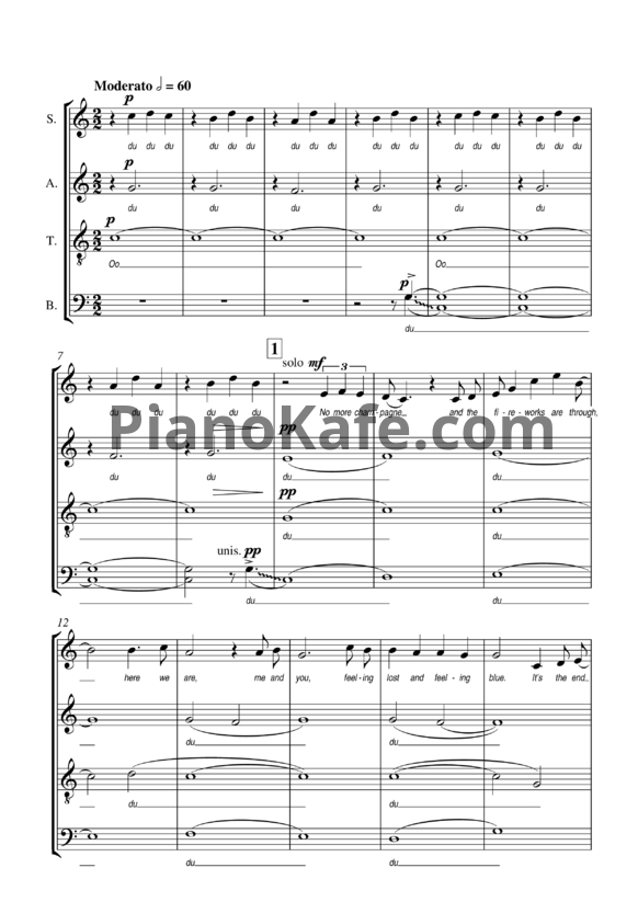 Ноты Abba - Happy New Year (Версия 2) - PianoKafe.com