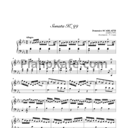 Ноты Д. Скарлатти - Соната K99 - предпросмотр