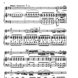 Ноты И. Бах - Адажио по А. Марчелло - предпросмотр