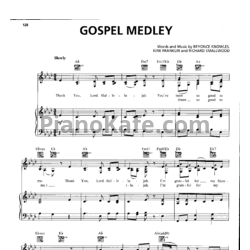 Ноты Destiny's Child - Gospel Medley - предпросмотр