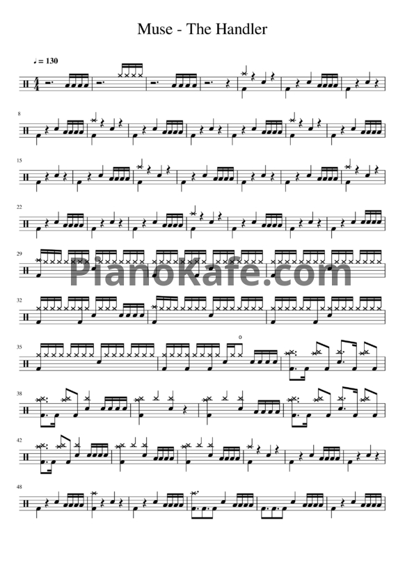 Ноты Muse - The Handler - PianoKafe.com