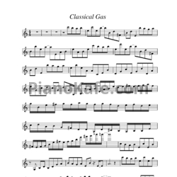 Ноты Vanessa-Mae - Classical gas - предпросмотр