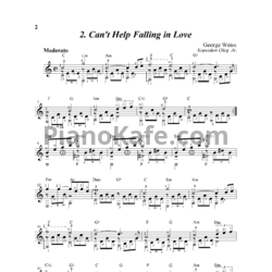 Ноты George Weiss - Can't help falling in love - предпросмотр