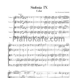 Ноты Феликс Мендельсон - Симфония №9 до минор (Партитура) - предпросмотр