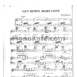 Ноты Queen - Get down, make love - предпросмотр