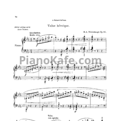 Ноты Герман Волленгаупт - Героический вальс (Соч. 65) - предпросмотр