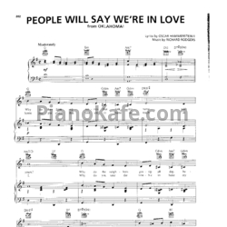 Ноты Richard Rodgers - People will say we're in love - предпросмотр
