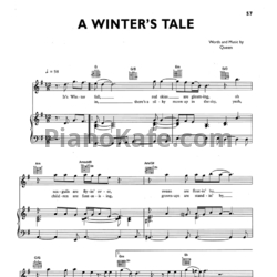 Ноты Queen - A winter's tale - предпросмотр