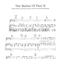 Ноты Mcfly - The ballad of Paul K
