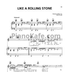 Ноты Bob Dylan - Like a Rolling Stone - предпросмотр