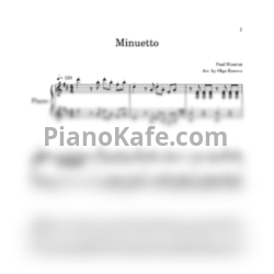Ноты Paul Mauriat - Minuetto (Piano cover) - предпросмотр