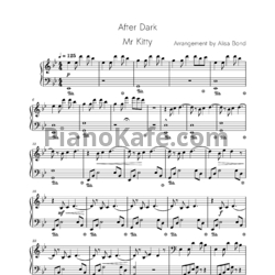 Ноты Mr. Kitty - After dark  (Arrangement by Alisa Bond)