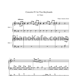 Ноты Antonio Soler - Concerto 4 in F (для 2 фортепиано) - предпросмотр