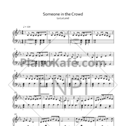 Ноты Justin Hurwitz - Someone in the crowd - предпросмотр