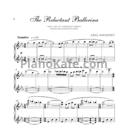 Ноты Greg Maroney - The reluctant ballerina - предпросмотр