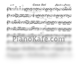 Ноты Новые самоцветы - Cosa Sei (Ремикс Ricchi e Poveri для саксофона альта) - предпросмотр