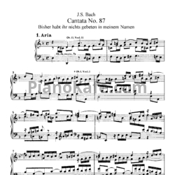 Ноты И. Бах - Кантата №87 "Bisher habt ihr nichts gebeten in meinem namen" (BWV 87) - предпросмотр