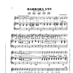 Ноты The Beach Boys - Barbara Ann - предпросмотр