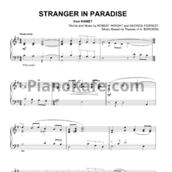 Ноты Robert Wright and George Forrest - Strangers in paradise