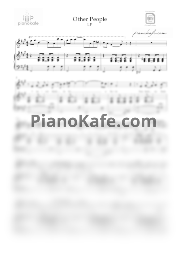 Ноты LP - Other people - PianoKafe.com