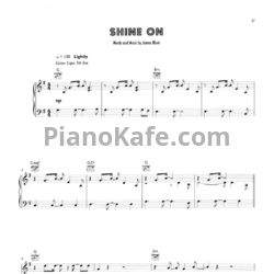 Ноты James Blunt - Shine On - предпросмотр