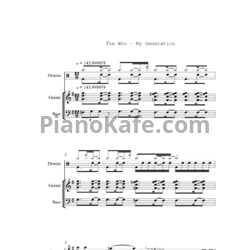 Ноты The Who - My generation - предпросмотр