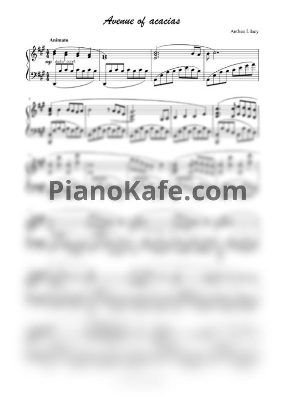 Ноты Anthea Lilacy - Piano Solos (Сборник нот) - PianoKafe.com