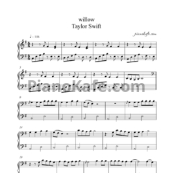 Ноты Taylor Swift - Willow - предпросмотр
