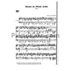 Ноты Astor Piazzolla - Retrato de Alfredo Gobbi (tango) - предпросмотр