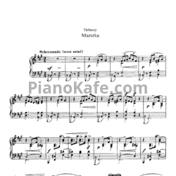 Ноты Claude Debussy - Мазурка - предпросмотр