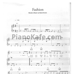 Ноты David Bowie - Fashion - предпросмотр
