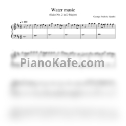 Ноты Георг Гендель - Water music (Сюита №2 ре мажор) - предпросмотр