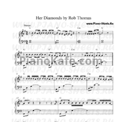 Ноты Rob Thomas - Her diamonds - предпросмотр
