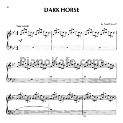 Ноты David Lanz - Dark horse - предпросмотр