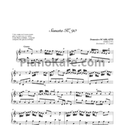 Ноты Д. Скарлатти - Соната K90 - предпросмотр